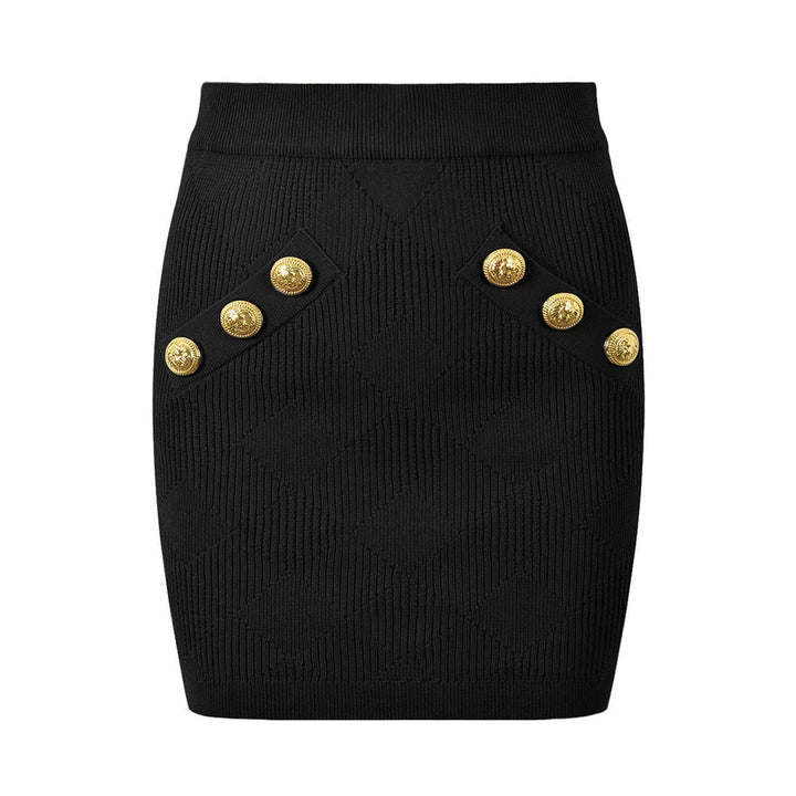 褶皱喇叭袖上衣和高腰裙套装，配腰带 – Rosiny 