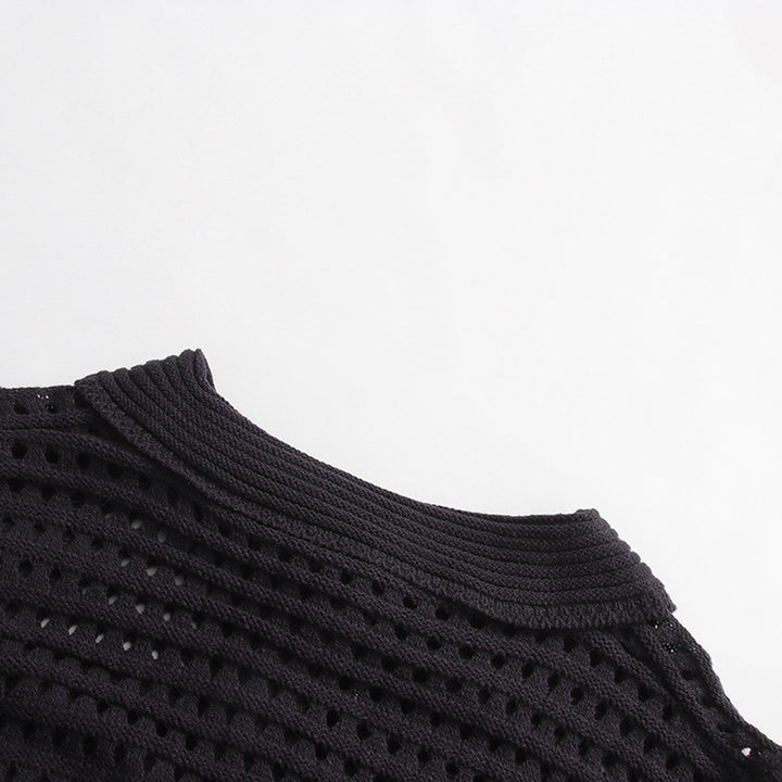 fringed crochet button-up jacket – SNORÉL