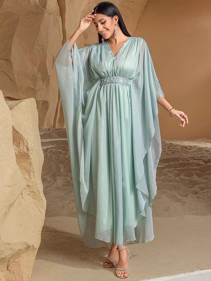 sculpted evening dress with modern statement details – LUMIÈRE