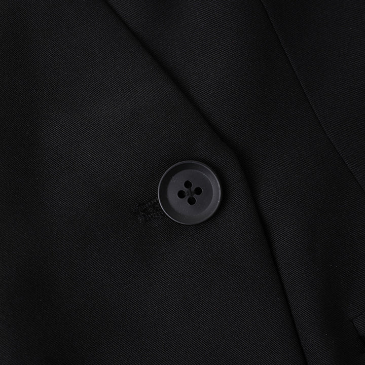 فستان بليزر قصير بأكمام منفوخة متباينة اللون – نوفاكر