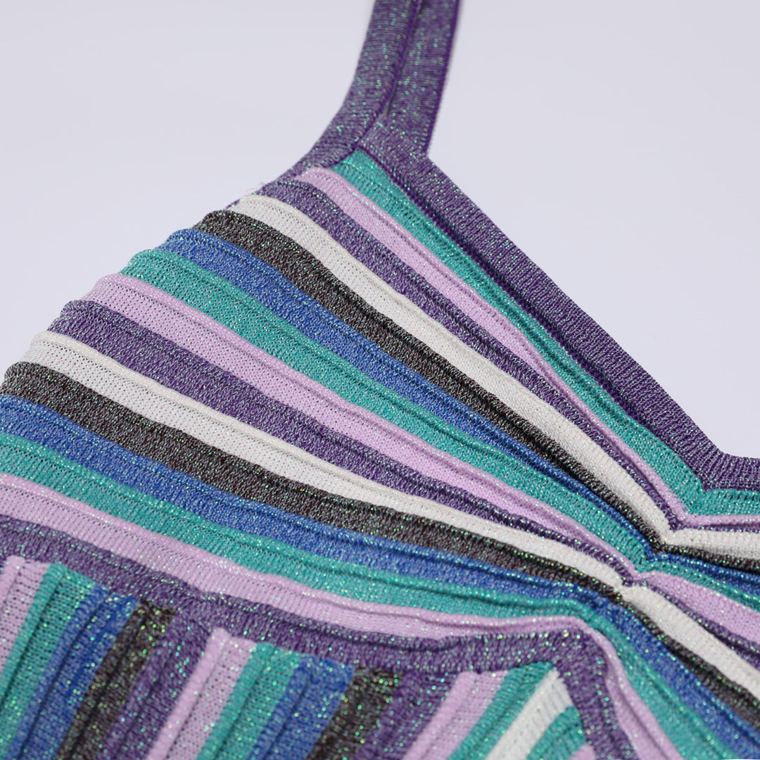 Geplooide top met uitlopende mouwen en maxi-rok set met tailleband – Rosiny 