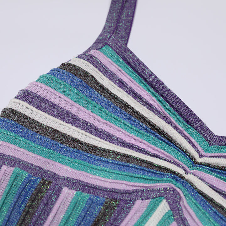 Geplooide top met uitlopende mouwen en maxi-rok set met tailleband – Rosiny 