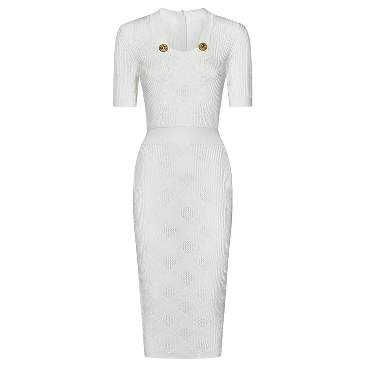 Plissiertes Oberteil mit ausgestellten Ärmeln und Maxirock-Set mit Taillengürtel – Rosiny 