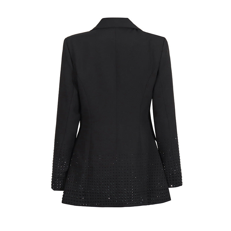 بليزر مزدوج الصدر بحافة مقصوصة بالليزر - أردينيم