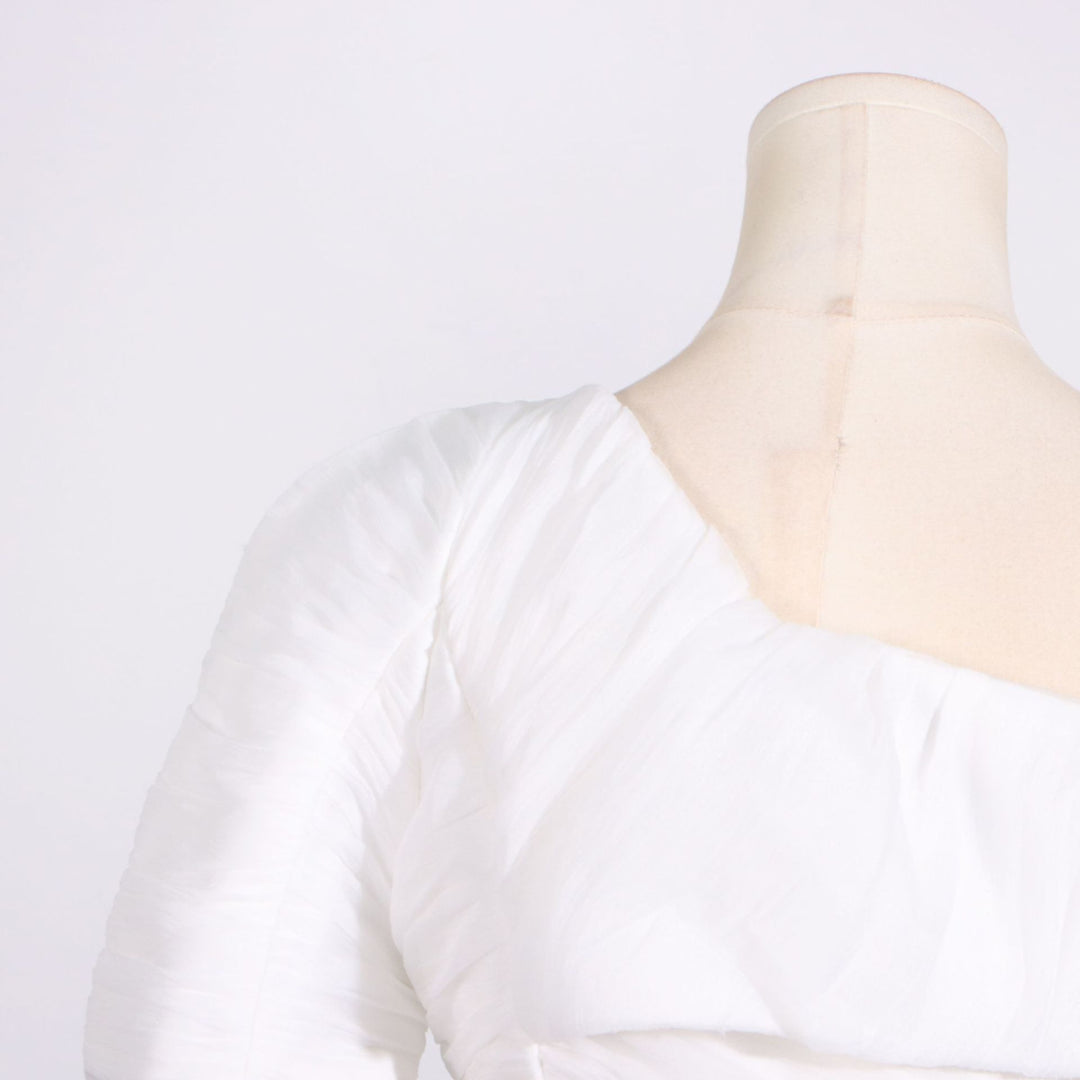 One-shoulder pleated wide-leg jumpsuit – AURORA