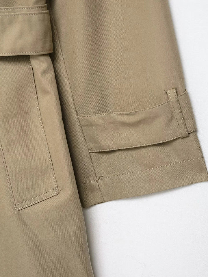 belted double-breasted trench coat – AURORA