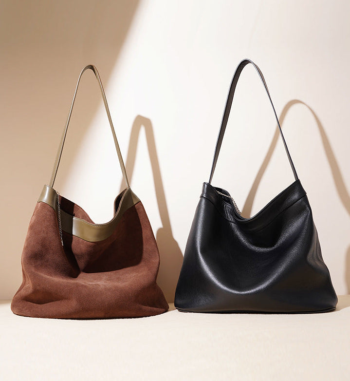 حقيبة هوبو ناعمة بحواف جلدية – أريازلو