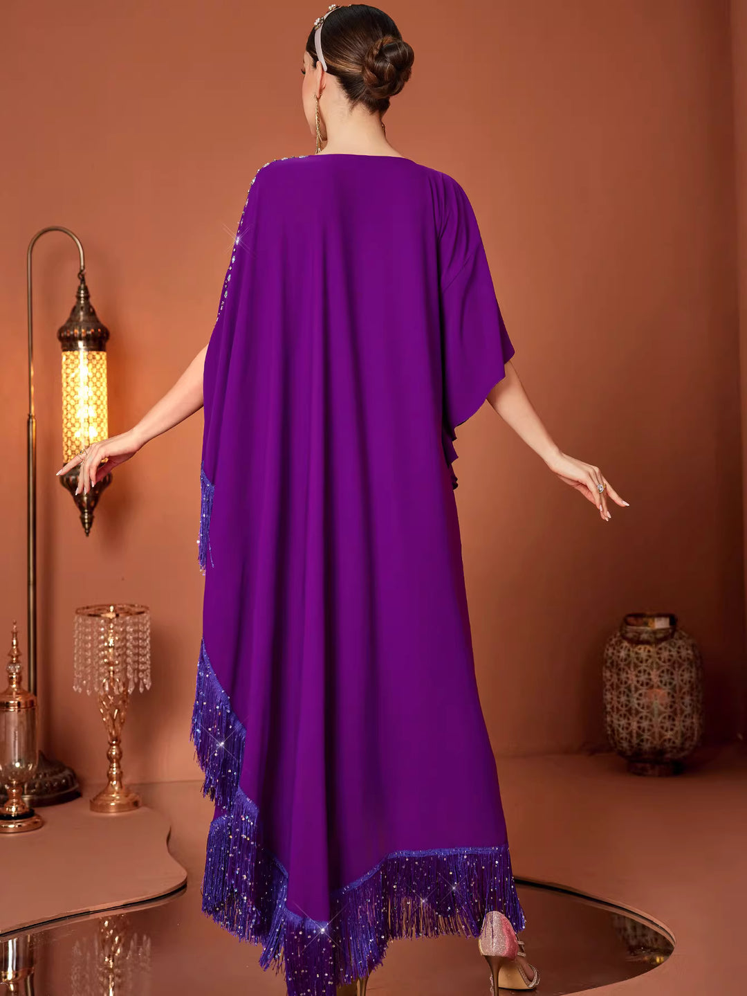 architectural draped dress with modern cut – ELARA