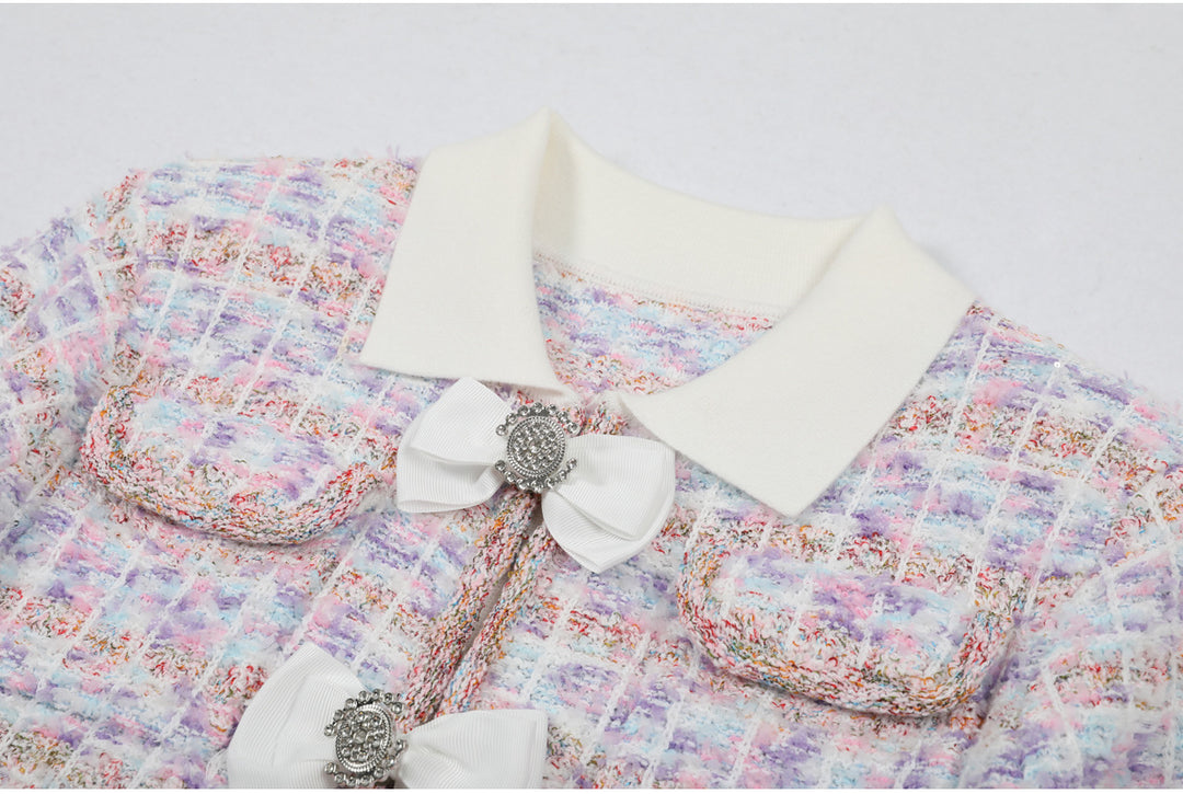 Geplooide top met uitlopende mouwen en maxi-rok set met tailleband – Rosiny 