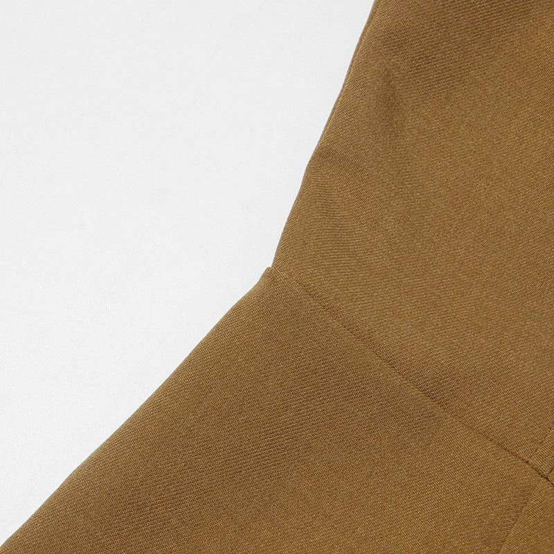 Geplooide top met uitlopende mouwen en maxi-rok set met tailleband – Rosiny 