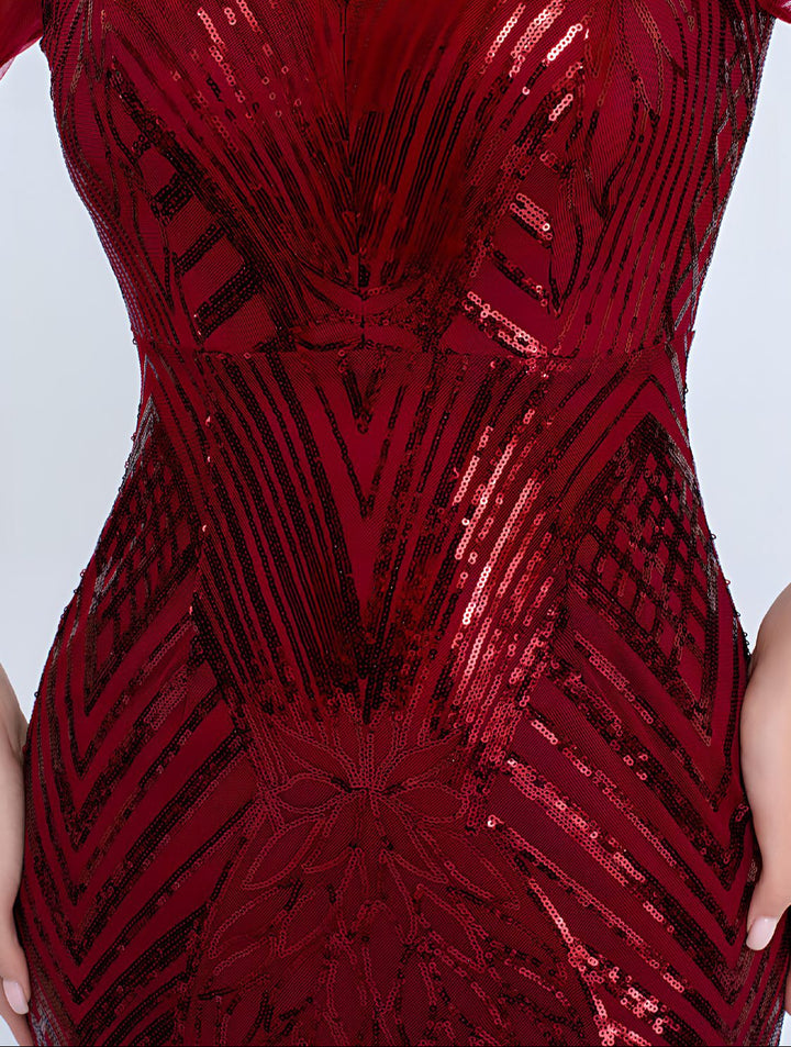 Haut à manches évasées plissées et ensemble jupe longue avec ceinture à la taille – Rosiny 