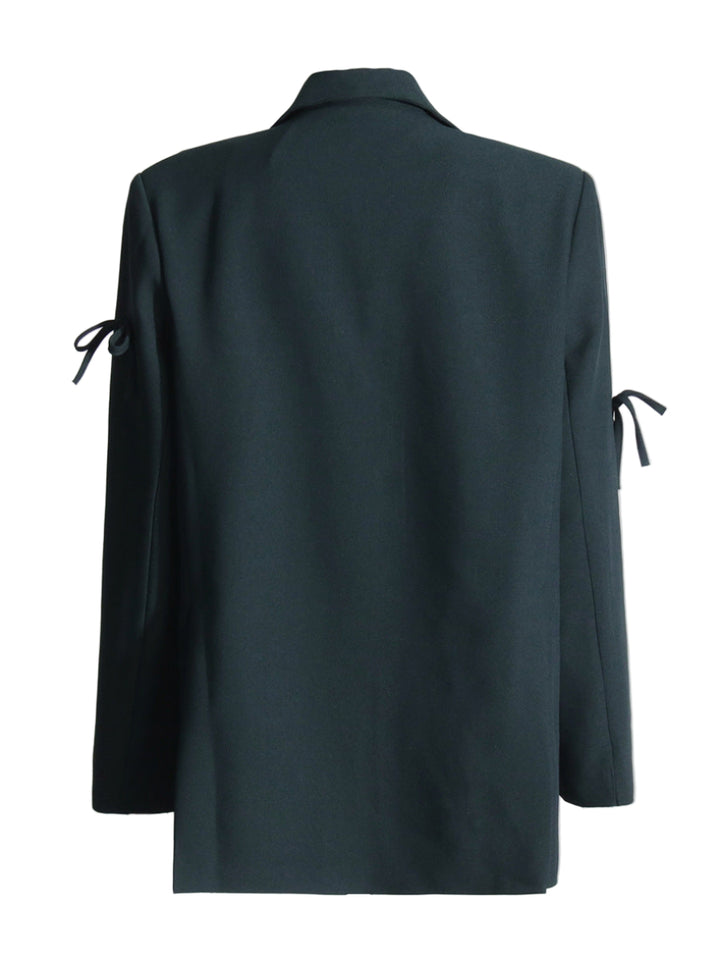 Haut à manches évasées plissées et ensemble jupe longue avec ceinture à la taille – Rosiny 