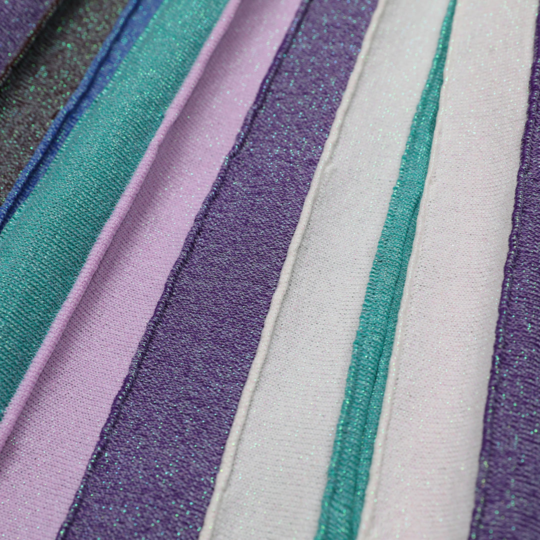 Geplooide top met uitlopende mouwen en maxi-rok set met tailleband – Rosiny 