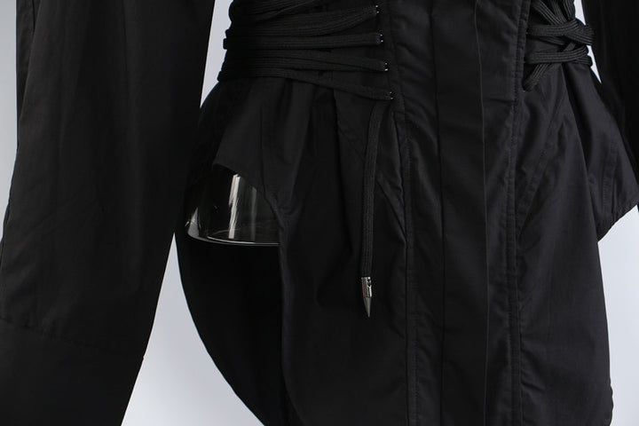 جاكيت بليزر مصمم خصيصًا بكتفين مكشوفتين - عاجي