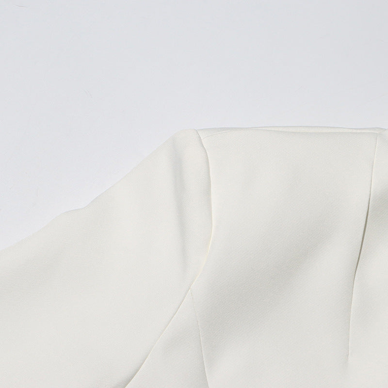 tailored blazer with sequin rose embroidery – ROSABELIX