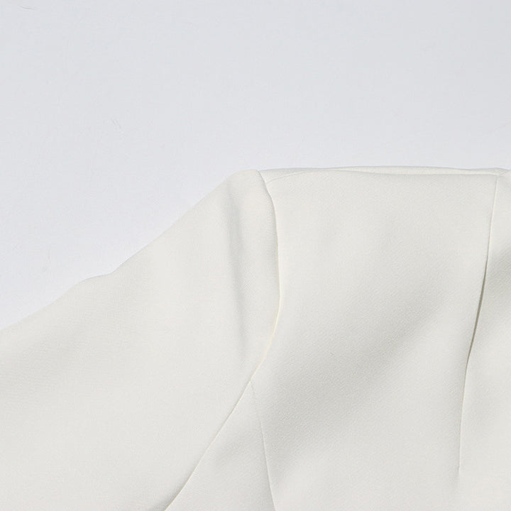 tailored blazer with sequin rose embroidery – ROSABELIX