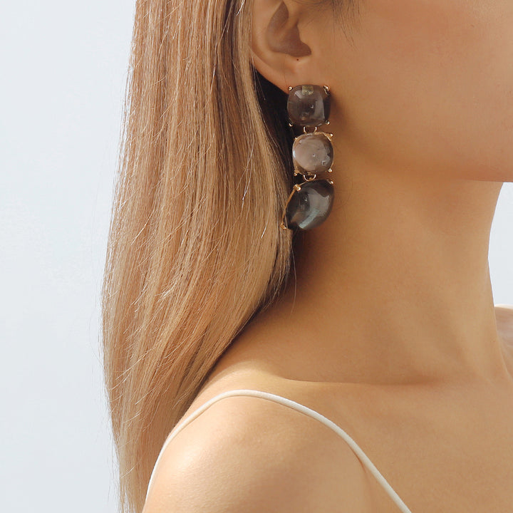 collier chaîne multicolore avec breloques de mer en émail - CORALIA 