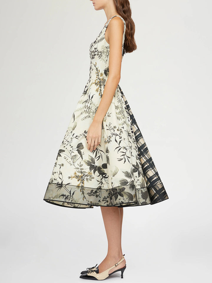 Plissiertes Oberteil mit ausgestellten Ärmeln und Maxirock-Set mit Taillengürtel – Rosiny 