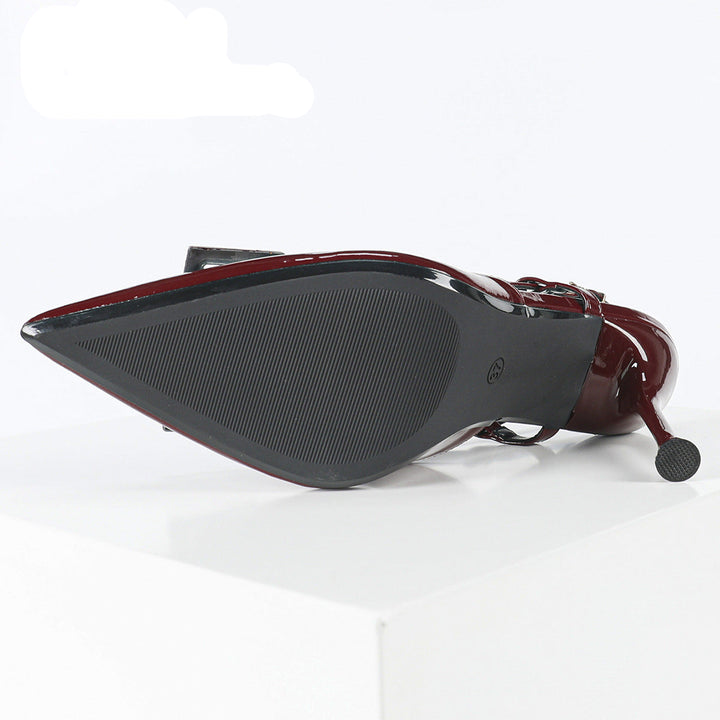 pointed slingback pumps with buckle strap - CIDRADU