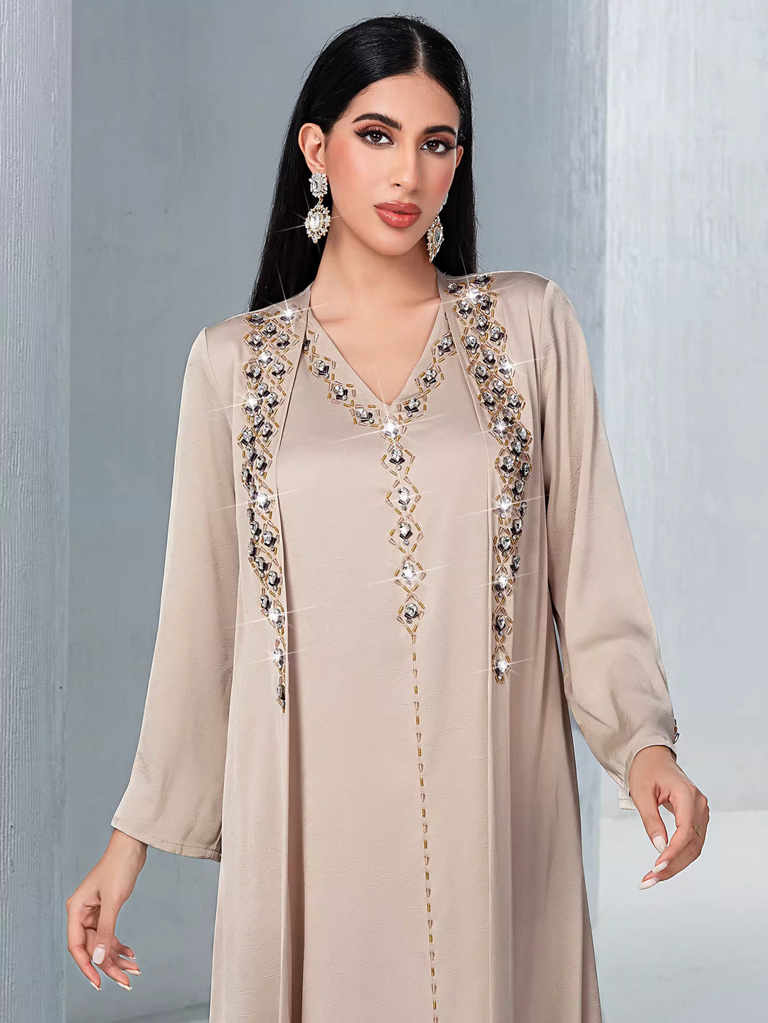 draped minimalist evening dress with fluid silhouette – ALTHEA