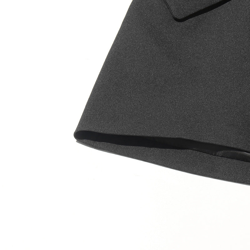 Plissiertes Oberteil mit ausgestellten Ärmeln und Maxirock-Set mit Taillengürtel – Rosiny 