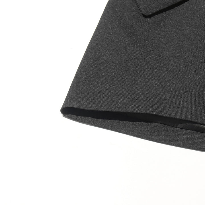 Plissiertes Oberteil mit ausgestellten Ärmeln und Maxirock-Set mit Taillengürtel – Rosiny 