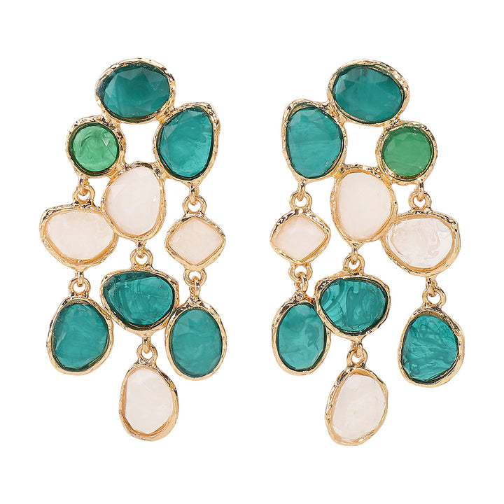 collier chaîne multicolore avec breloques de mer en émail - CORALIA 