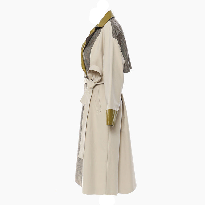 Haut à manches évasées plissées et ensemble jupe longue avec ceinture à la taille – Rosiny 