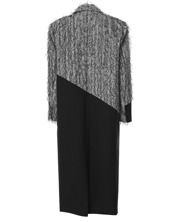 Geplooide top met uitlopende mouwen en maxi-rok set met tailleband – Rosiny 