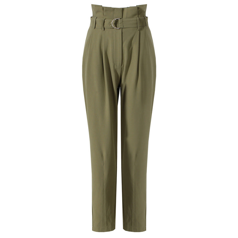 定制喇叭套装，配缎面泡泡袖 - VALENCIA 