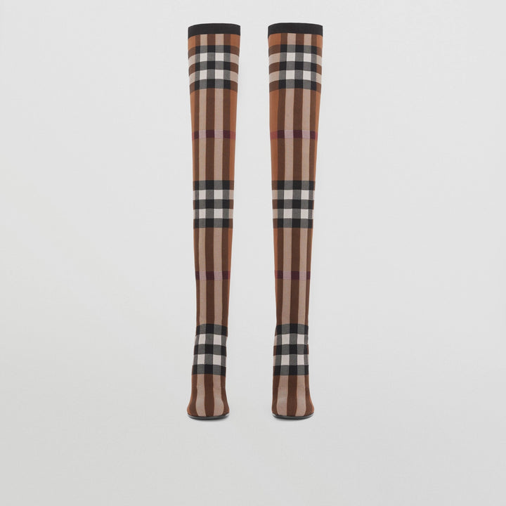 over-the-knee block heel boots with sleek finish – VALENTINA