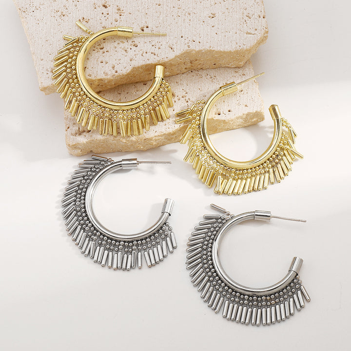 mehrfarbige Kettenhalskette mit Emaille-Seeanhängern - CORALIA 