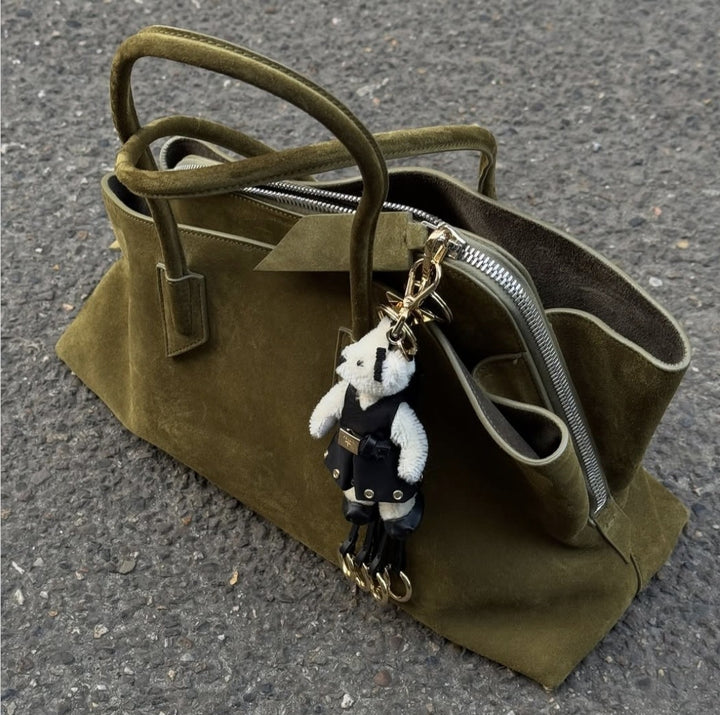 sac cabas en rotin tissé avec doubles poignées en cuir – LÉONIE 