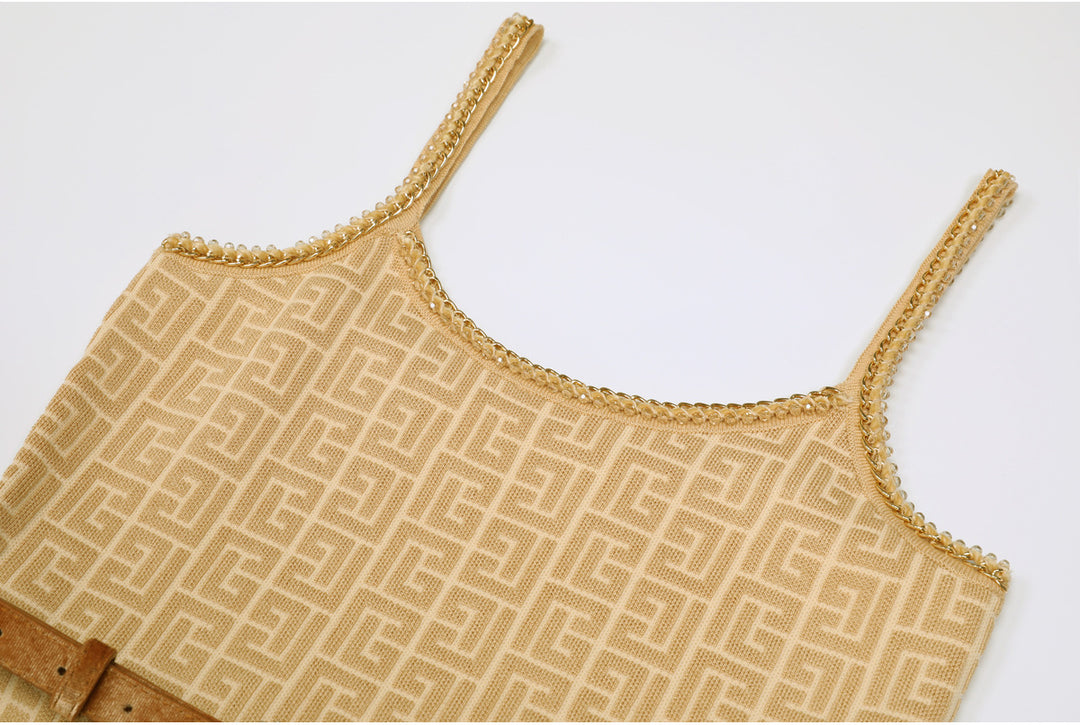 Haut à manches évasées plissées et ensemble jupe longue avec ceinture à la taille – Rosiny 