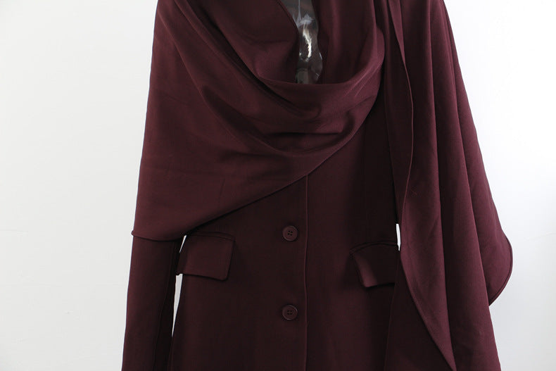 جاكيت بليزر مصمم خصيصًا بكتفين مكشوفتين - عاجي