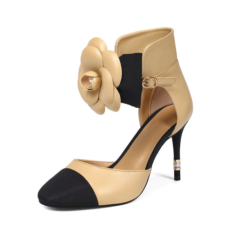 褶皱喇叭袖上衣和高腰裙套装，配腰带 – Rosiny 