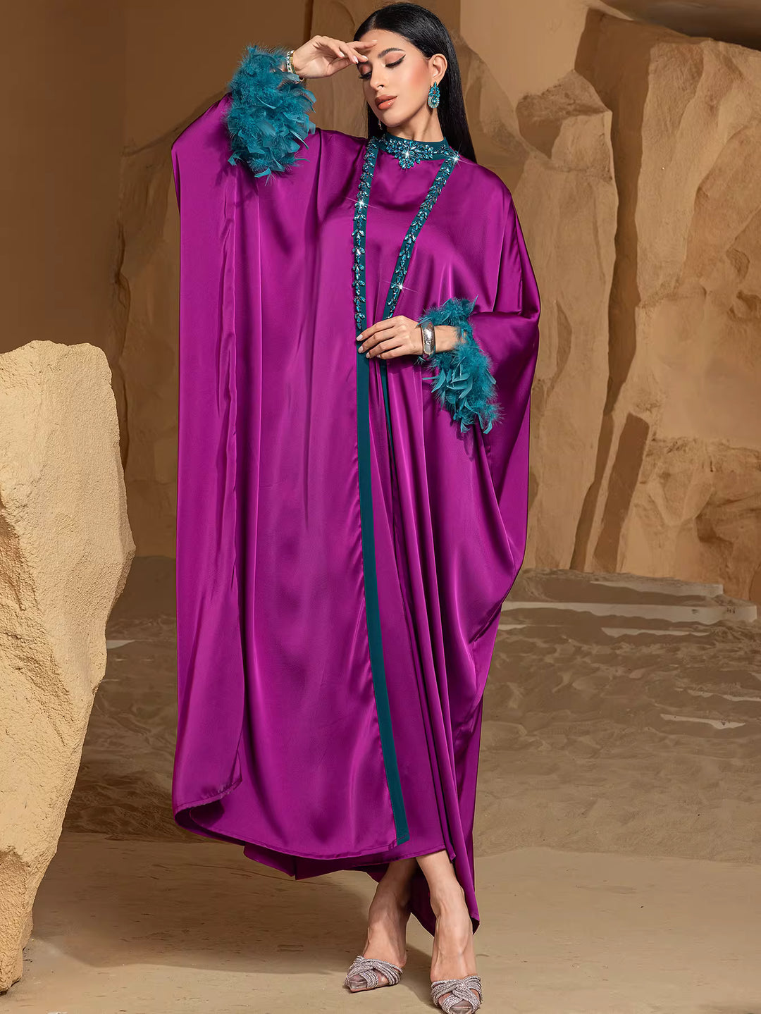 Long Sleeve Maxi Dress with Relaxed Fit – TAMER