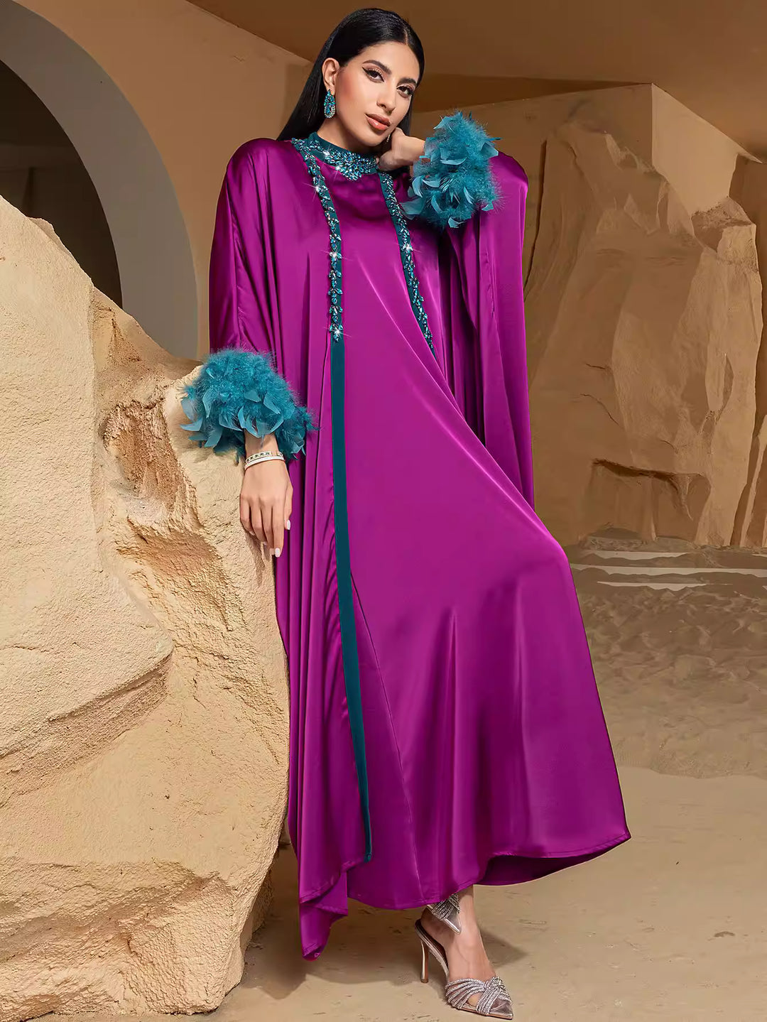 Long Sleeve Maxi Dress with Relaxed Fit – TAMER