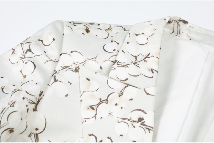 Geplooide top met uitlopende mouwen en maxi-rok set met tailleband – Rosiny 