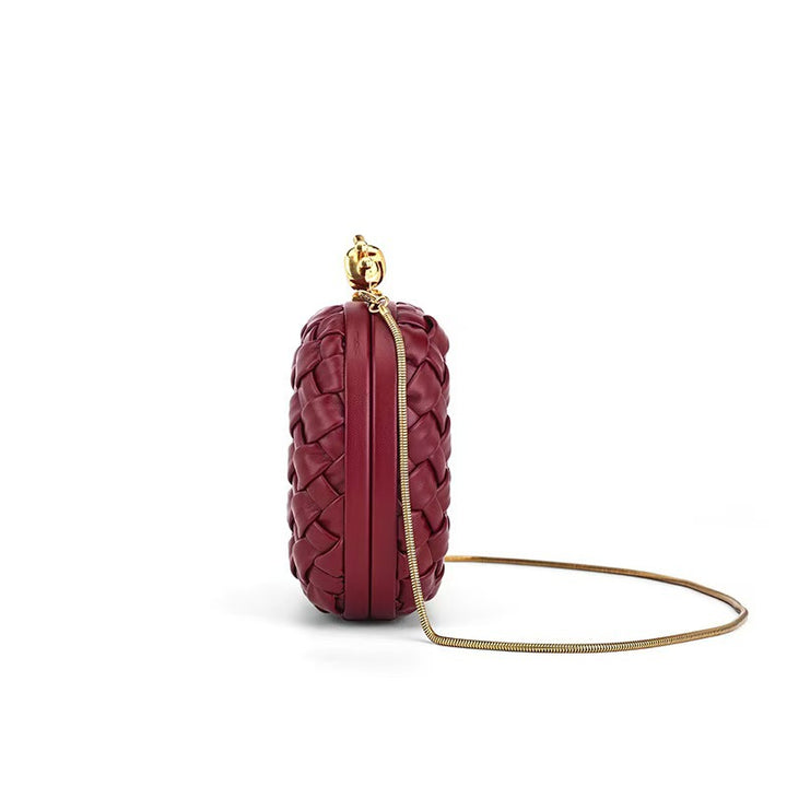 Metallic Woven Clutch Chain Bag – ORLÉANA