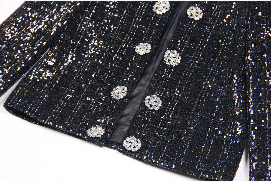 Haut à manches évasées plissées et ensemble jupe longue avec ceinture à la taille – Rosiny 