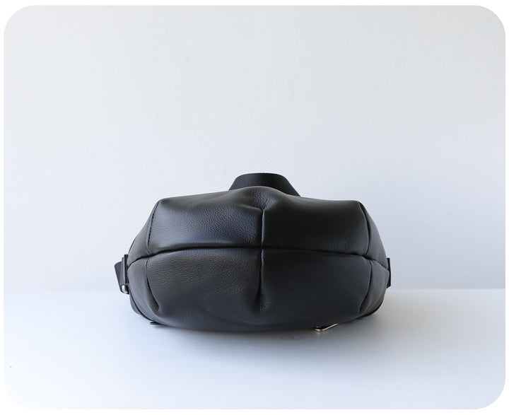 mini leather crossbody bag with metal frame clasp – YOUSF