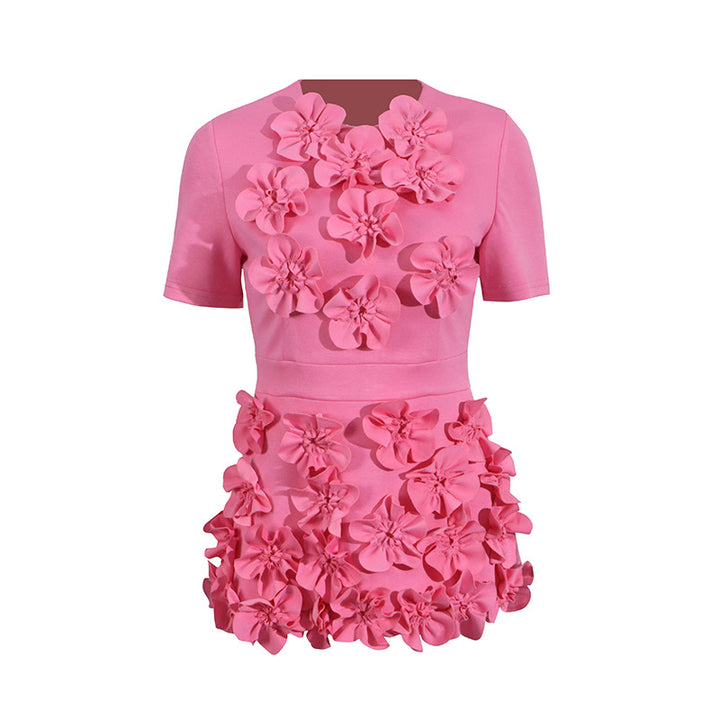 Haut à manches évasées plissées et ensemble jupe longue avec ceinture à la taille – Rosiny 