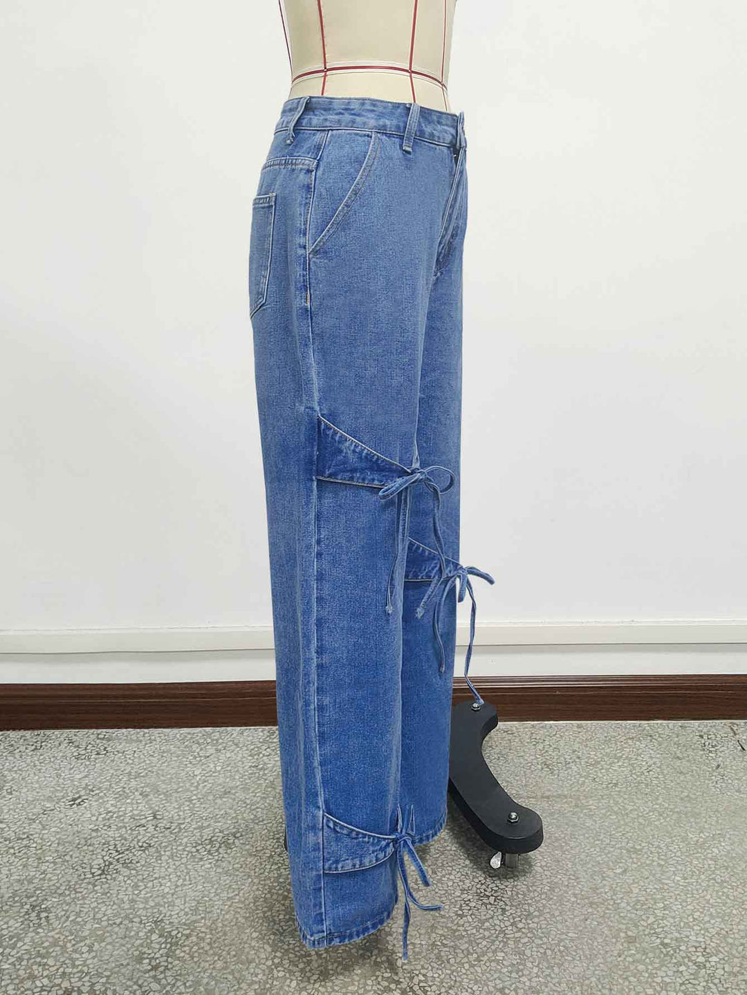 褶皱喇叭袖上衣和高腰裙套装，配腰带 – Rosiny 