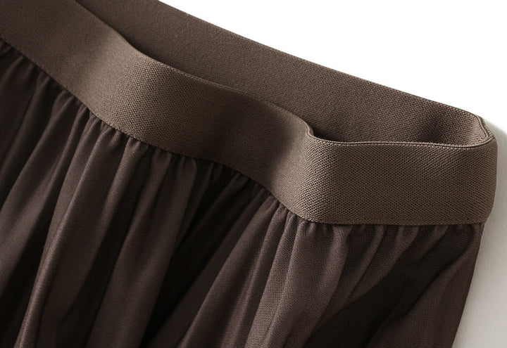 ombre pleated midi skirt with polka dot print – SOIRÉE