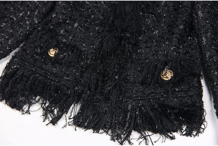 Haut à manches évasées plissées et ensemble jupe longue avec ceinture à la taille – Rosiny 