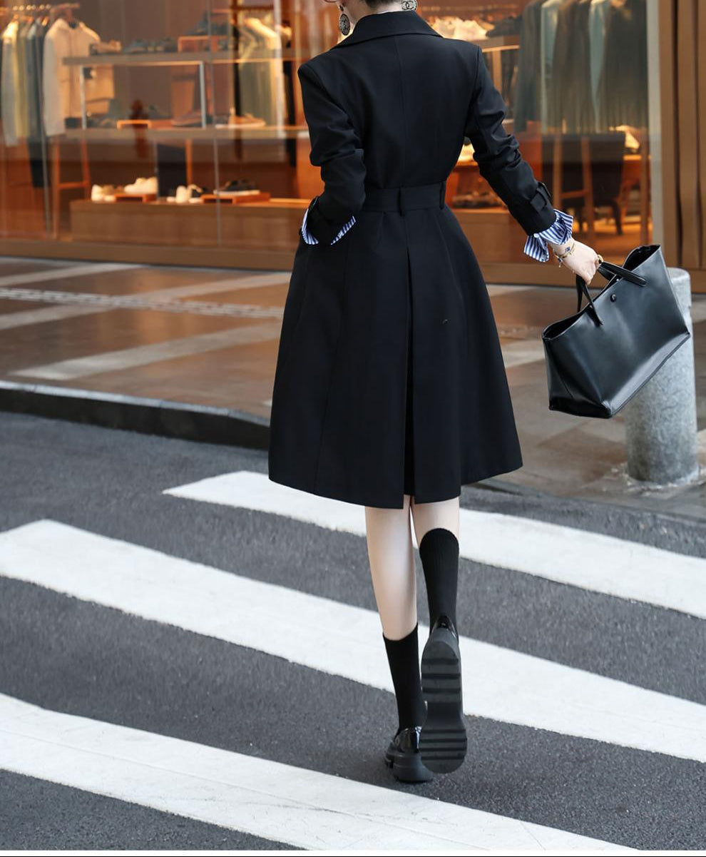 double-breasted belted trench coat – VICTORIA