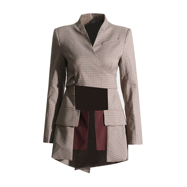 asymmetric wrap blazer jacket – NOVA
