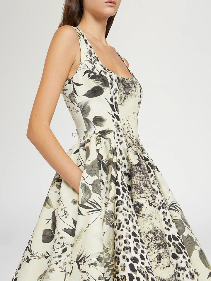 Plissiertes Oberteil mit ausgestellten Ärmeln und Maxirock-Set mit Taillengürtel – Rosiny 