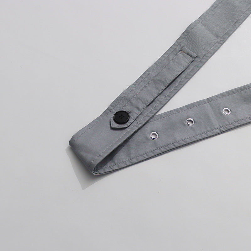 جاكيت ترنش مزدوج الصدر بحزام وياقة عالية - أستريلي